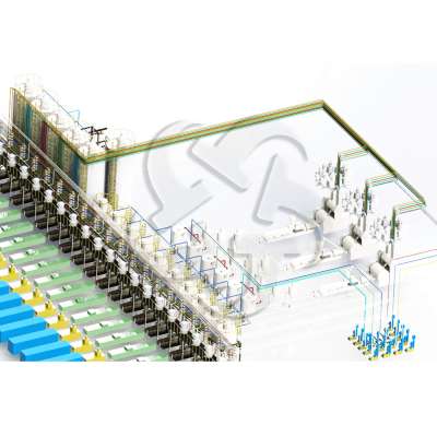 automatic color dosing masterbatch mixing machine for plastic extrusion and infection machine