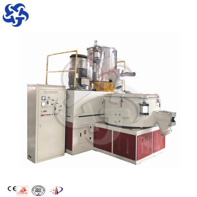 automatic plastic pvc powder vertical mixer machine for pvc profile spc wpc floor production